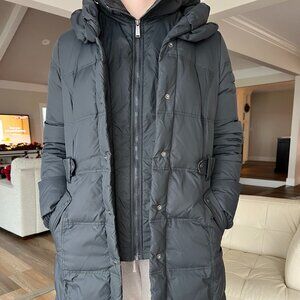 DKNY - Long Winter Coat w/Hood - XL